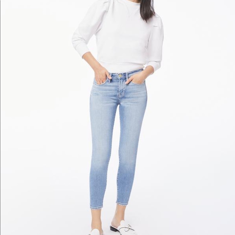FRAME skinny cropped jeans